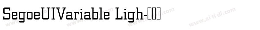 SegoeUIVariable Ligh字体转换